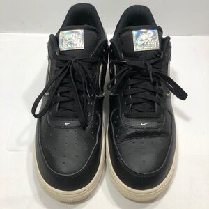 Air Force 1 ‘07 LV8 4 Shoes Men sz 11.5 Black Iridescent Outline Sneakers Low